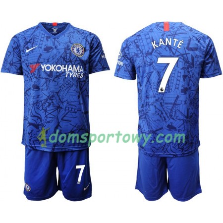 Koszulka Chelsea Kante 7 Dziecięcy Domowe Koszulki Piłkarskie 2019-2020 Krótki Rękaw
